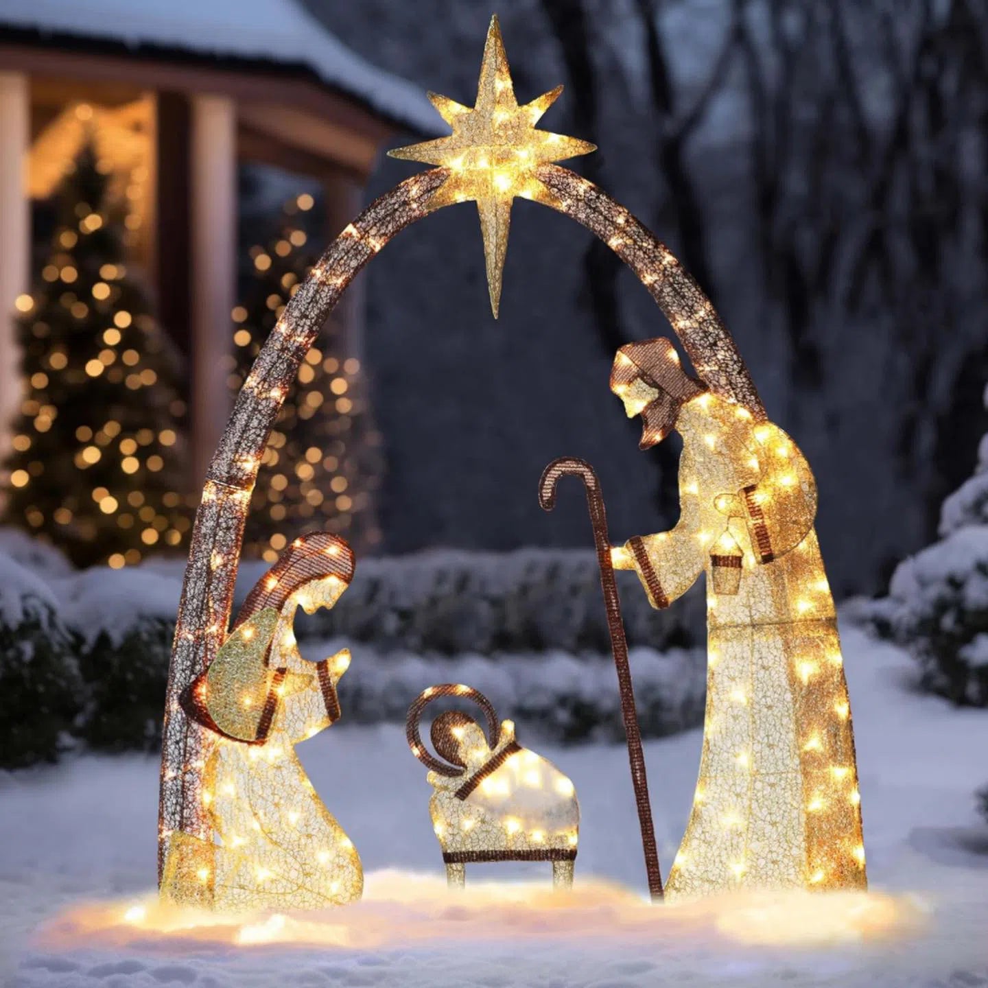 Presépio Natalino Leds Iluminado - Kasa Magia do Natal-Kasamô
