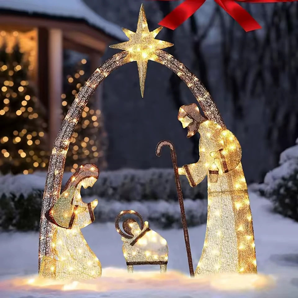 Presépio Natalino Leds Iluminado Kasamô - Magia do Natal