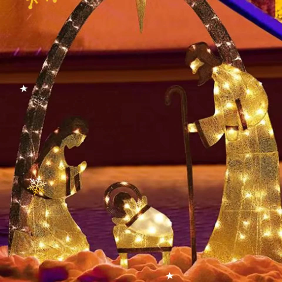 Presépio Natalino Leds Iluminado - Kasa Magia do Natal