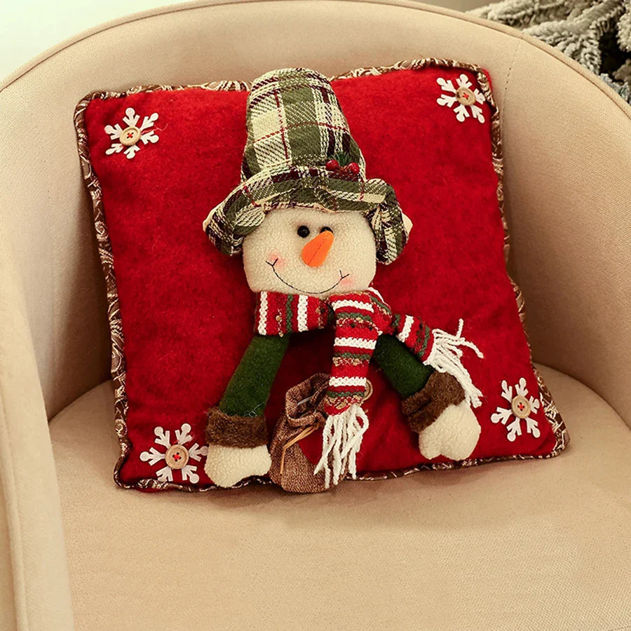 Capa de Almofada Boneco de Natal