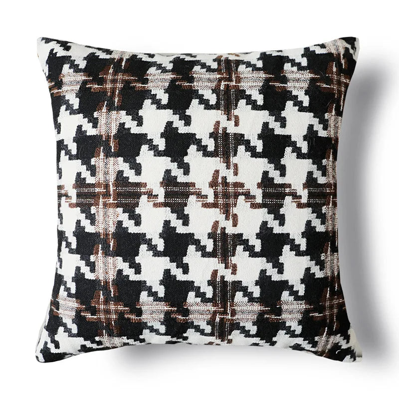 Capa de Almofada Vintage com Detalhamento em Veludo