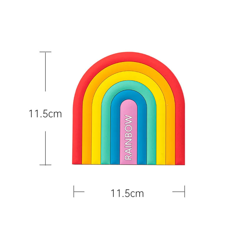 Descanso de Panela em Silicone Rainbow