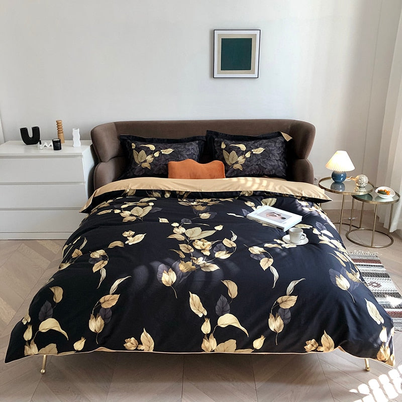 Conjunto de Roupas de Cama Algodão Egípcio Luxury Confort 4 Peças