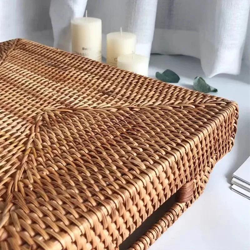 Bandeja Artesanal em Rattan Natura - Kasamô