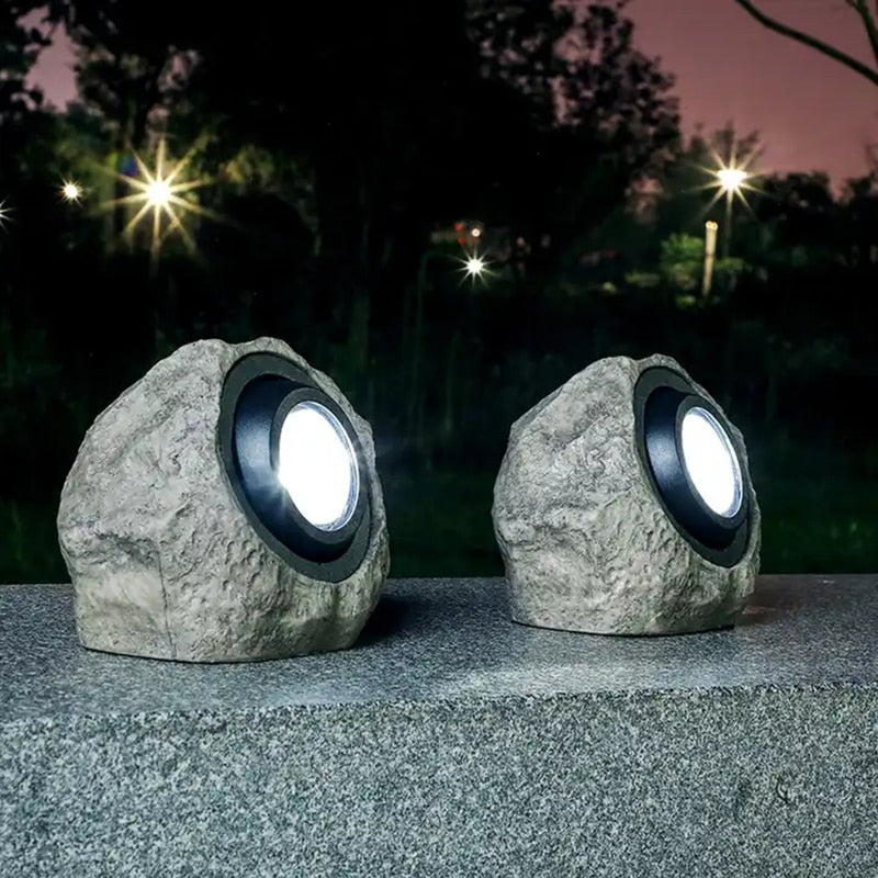 Luminária de Led Solar para Jardim À Prova d'água - Urbane Rocks