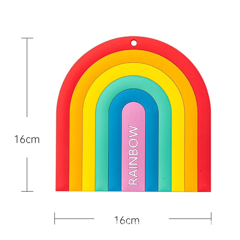 Descanso de Panela em Silicone Rainbow