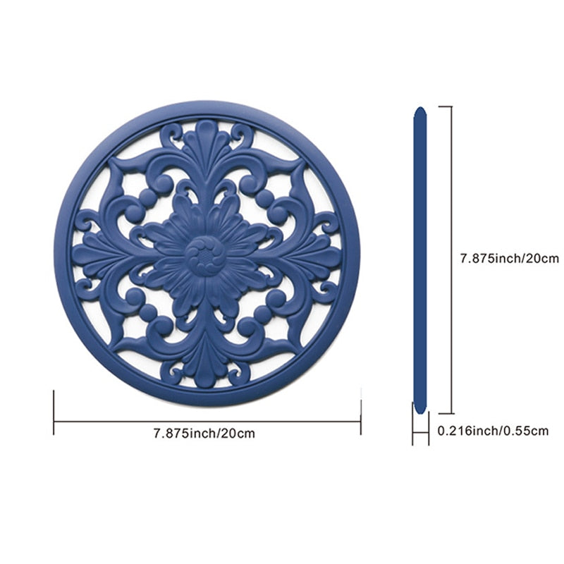 Conjunto de Descanso de Mesa em Silicone - 3 Peças