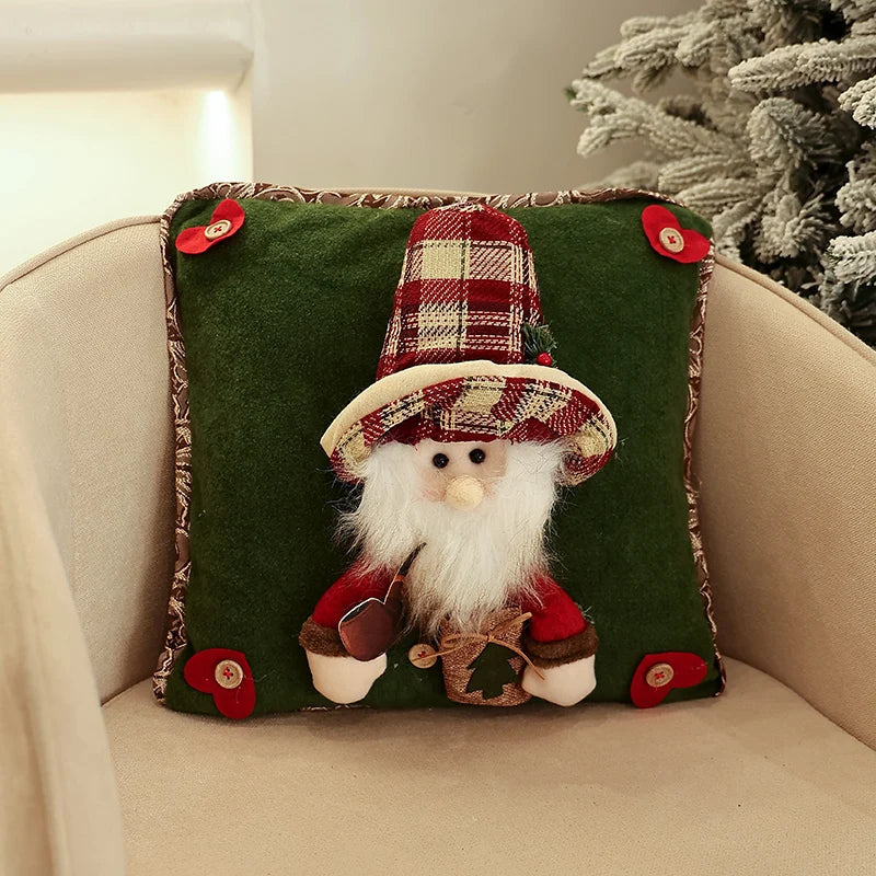 Capa de Almofada Boneco de Natal