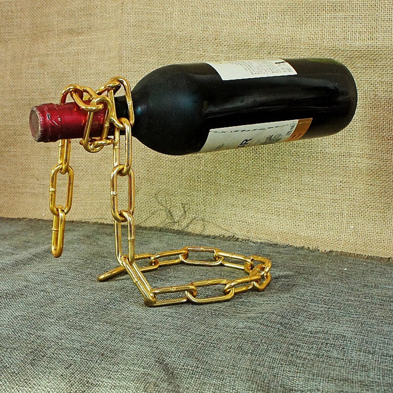 Corrente ou Corda Mágica Suporte para Vinhos