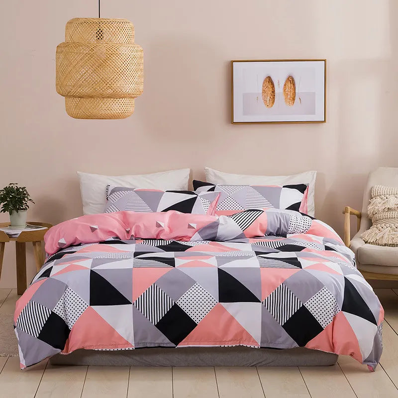 Conjunto De Cama Com Estampa Geométrica