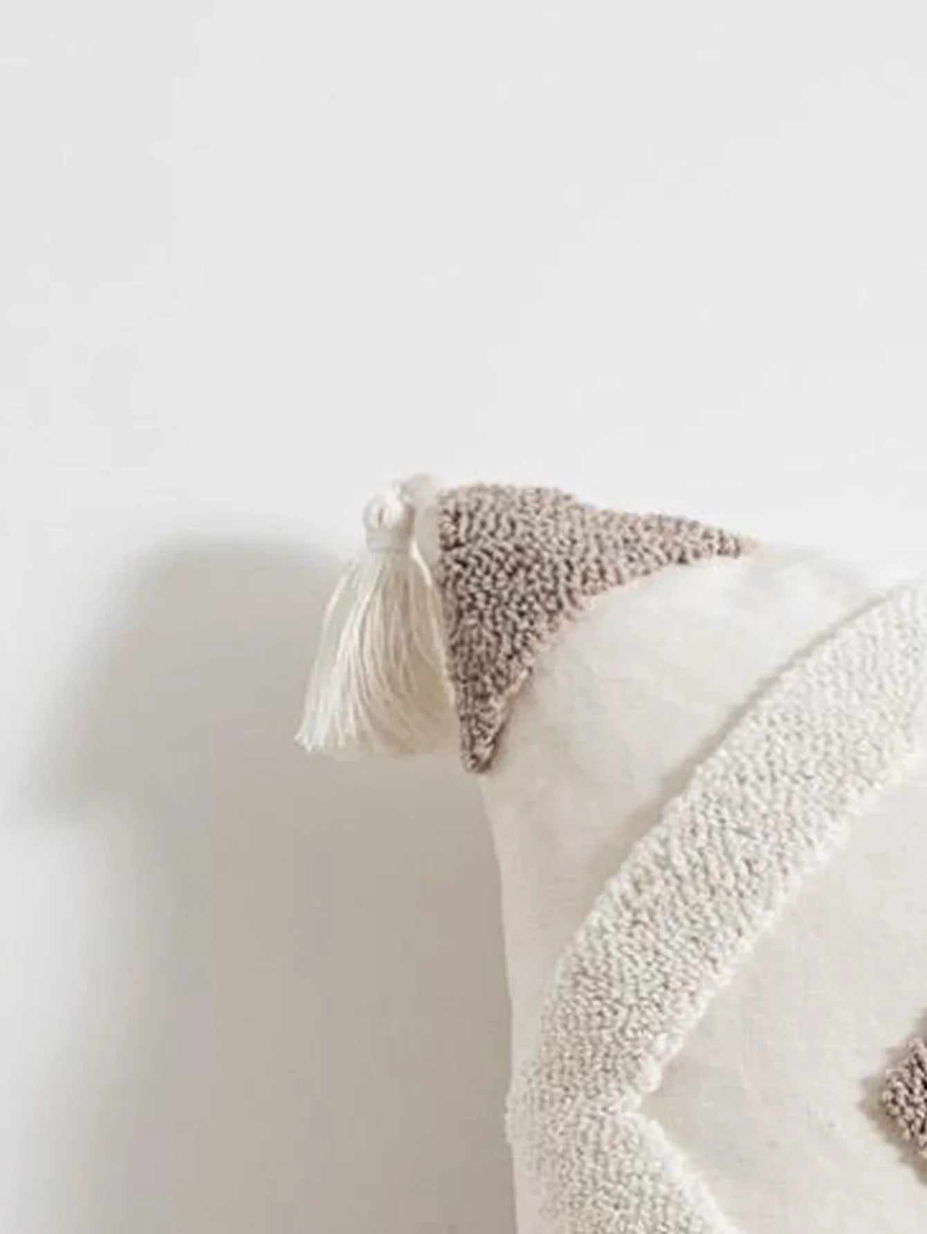 Capa de almofada serie Diamante Cinza em Algodão boêmio Bordado