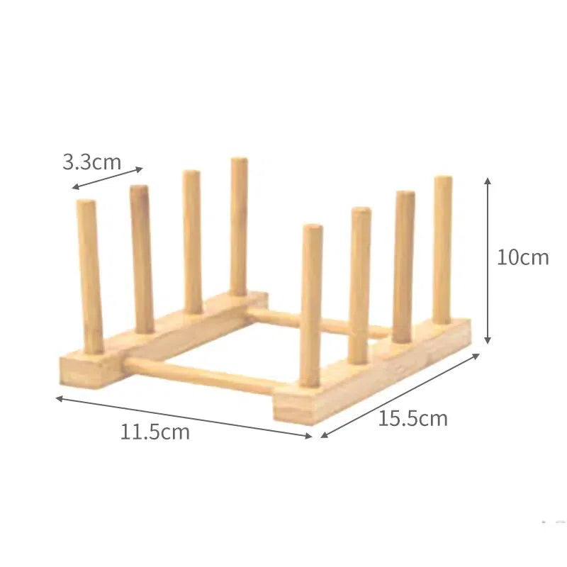 Suporte Porta Pratos Bambu-Kasamô