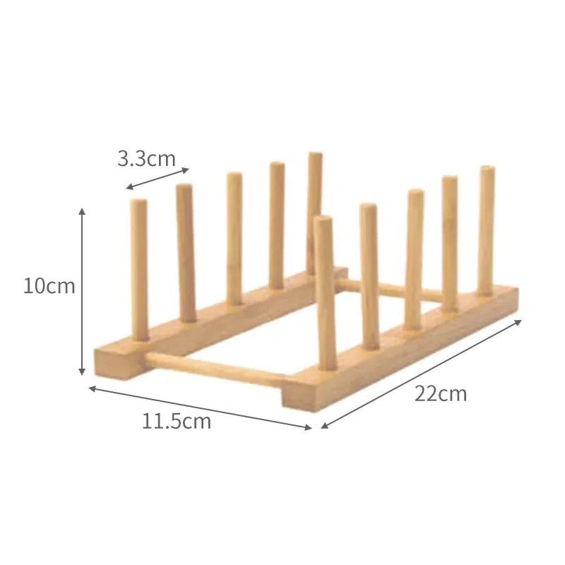 Suporte Porta Pratos Bambu-Kasamô