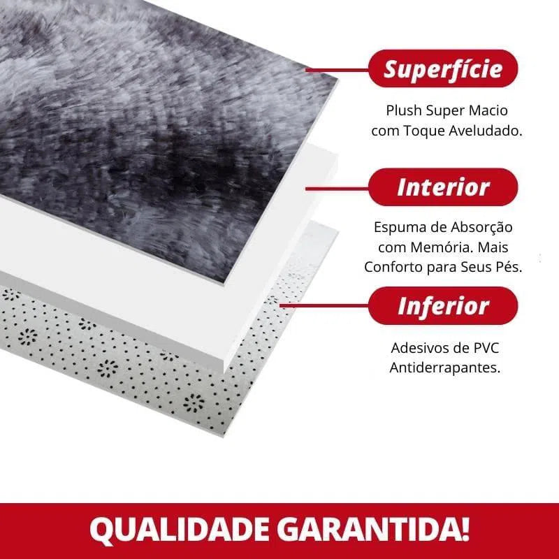 Tapete Infantil Felpudo Mescla Colorido da Kasamô-Kasamô