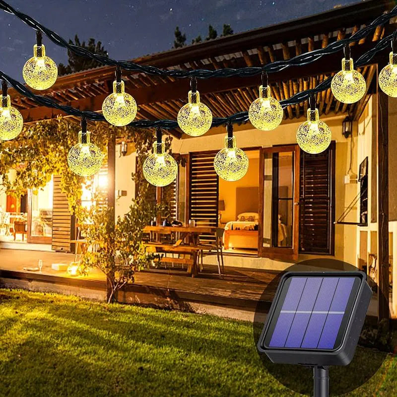Varal Led Lâmpadas Mágicas - Energia Solar e Acendimento Automático-Kasamô