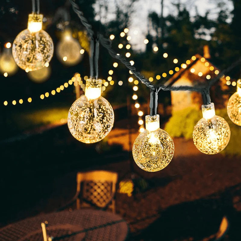 Varal Led Lâmpadas Mágicas - Energia Solar e Acendimento Automático-Kasamô