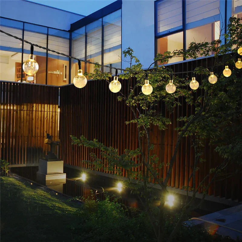 Varal Led Lâmpadas Mágicas - Energia Solar e Acendimento Automático-Kasamô