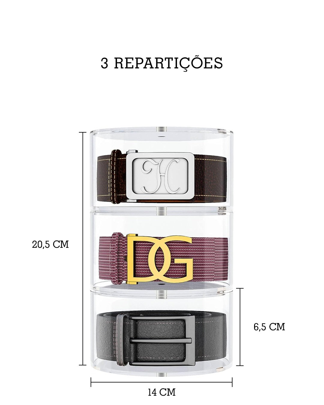 Case Magnética de Cintos Premium
