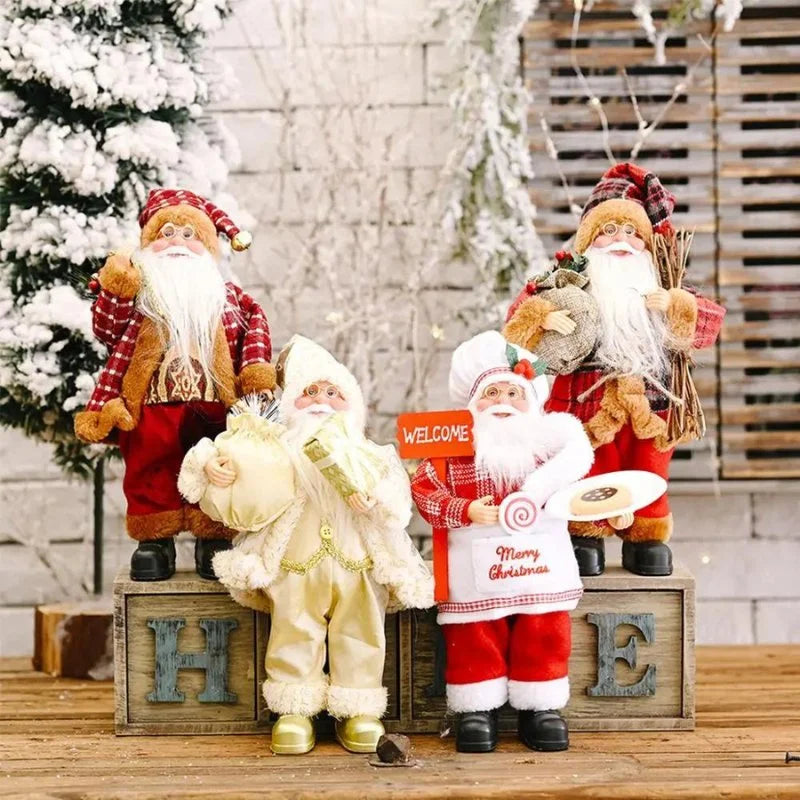 Boneco Papai Noel 30cm para Decoração de Natal Kasamô