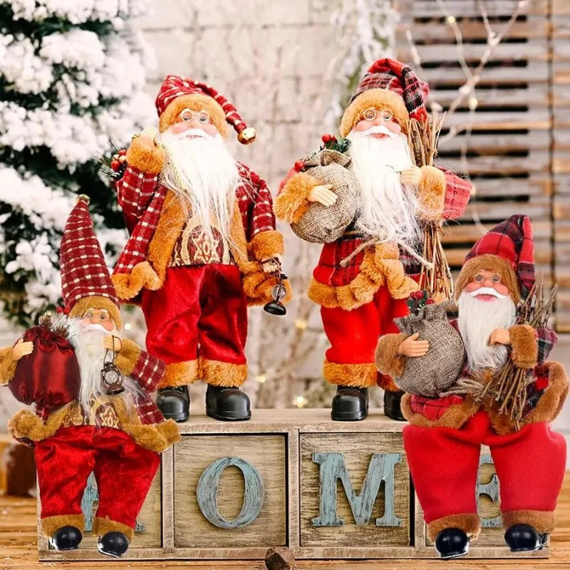 Boneco Papai Noel 30cm para Decoração de Natal Kasamô