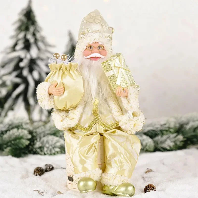 Boneco Papai Noel 30cm para Decoração de Natal Kasamô
