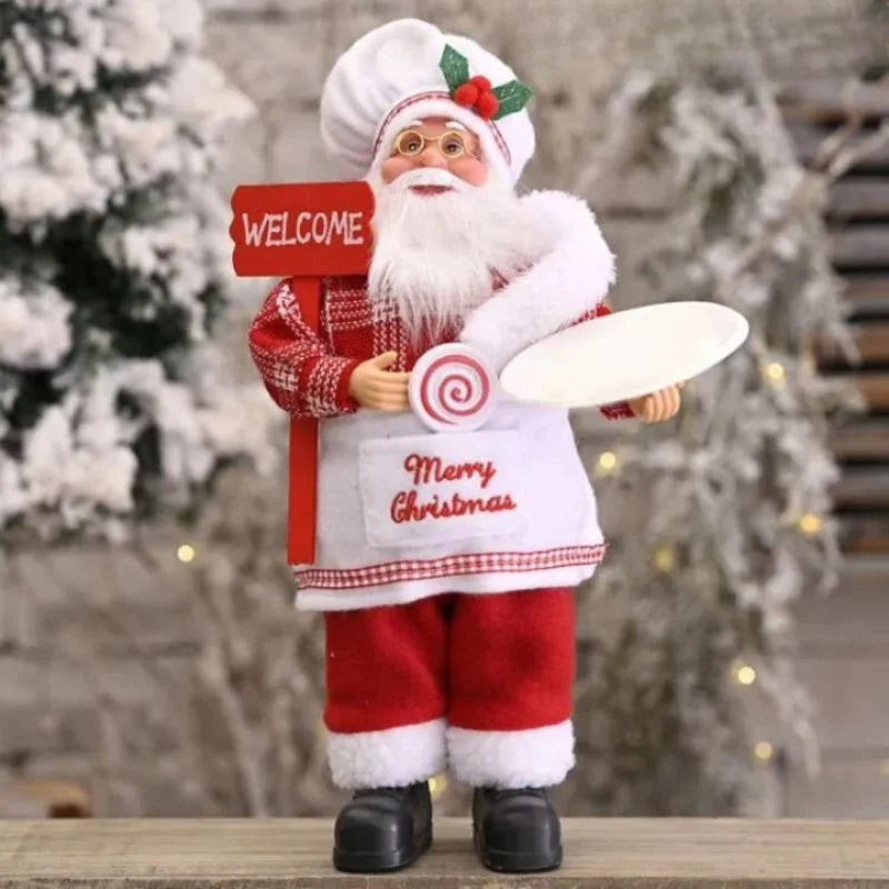 Boneco Papai Noel 30cm para Decoração de Natal Kasamô