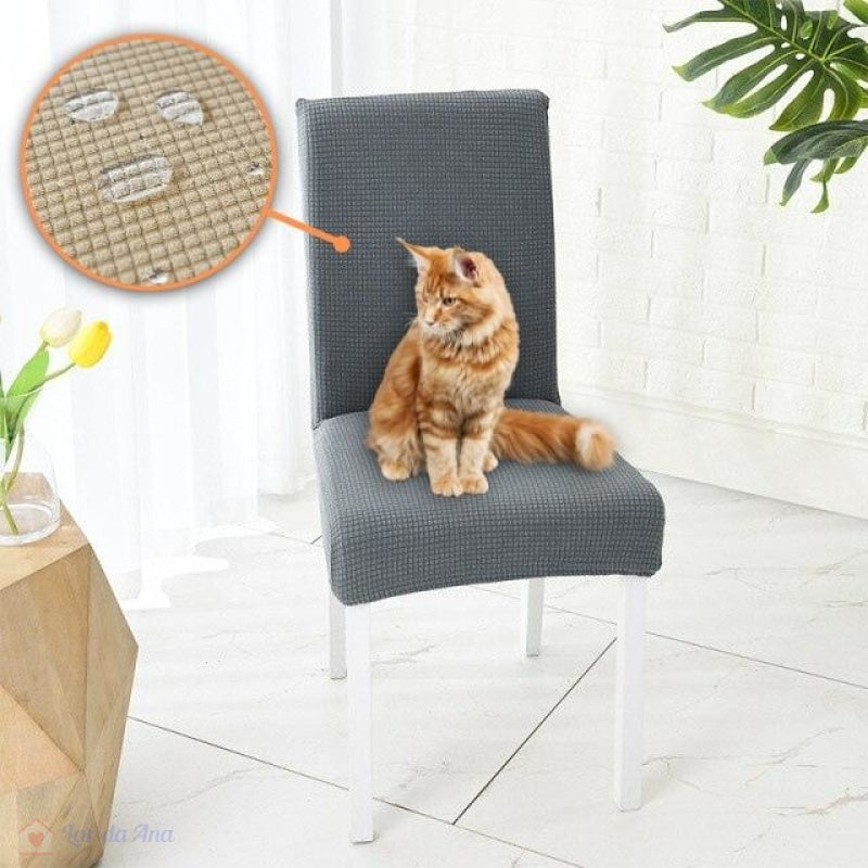 Kit Capas para Cadeira Impermeável - Cinza Claro