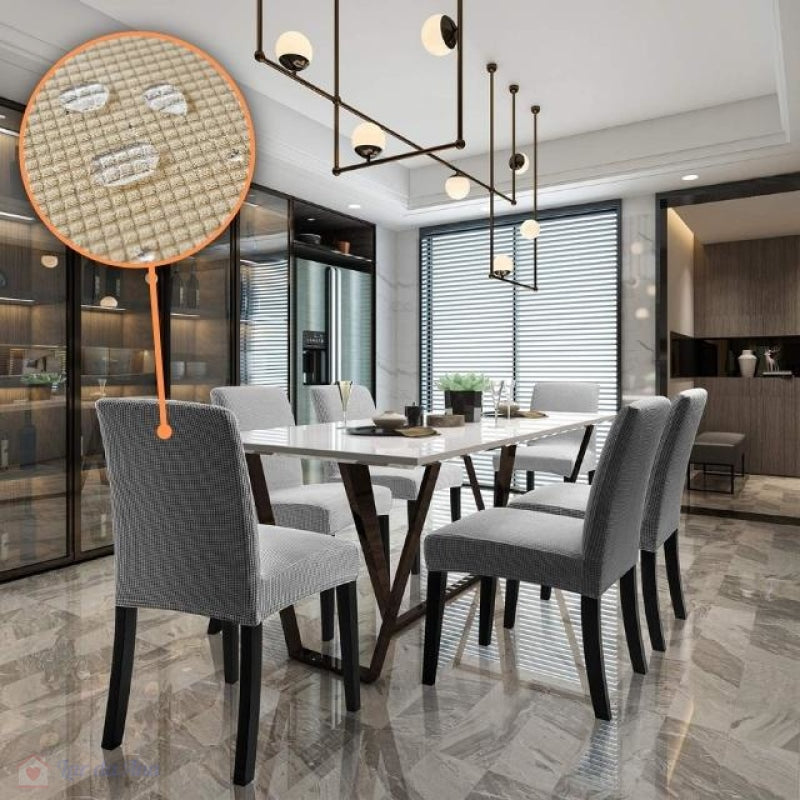 Kit Capas para Cadeira Impermeável - Cinza Claro