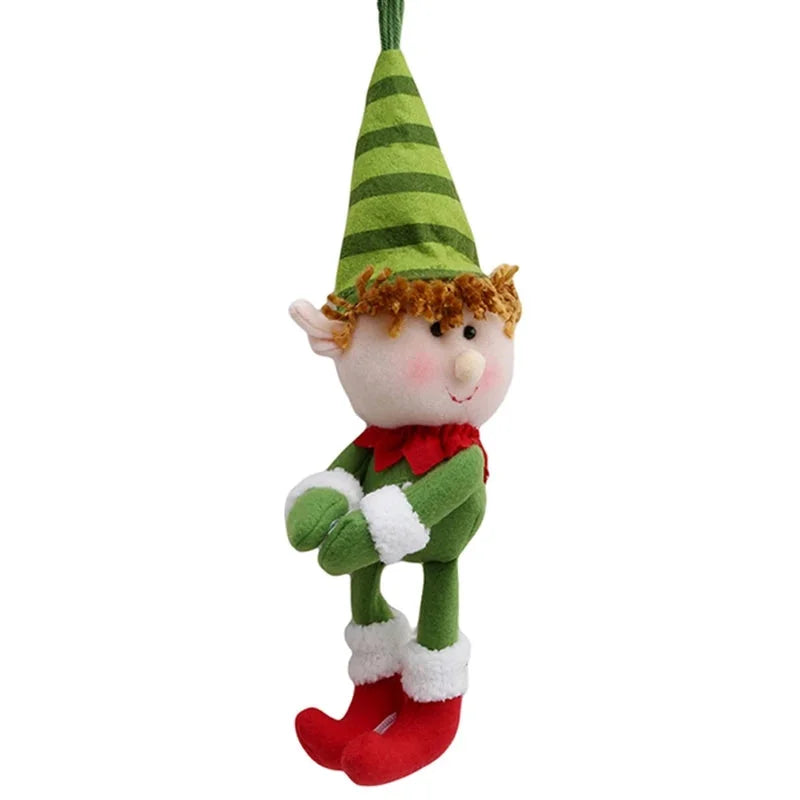 Capa para Garrafa de Vinho Natalina com Papai Noel e Boneco de Neve Kasamô