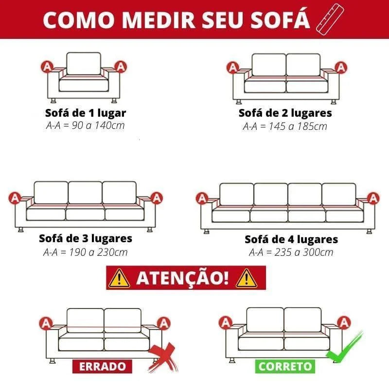 Capa Pra Sofá Flannel Plush Retrátil Branco