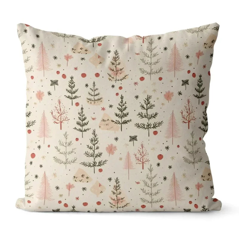 Conjunto 4 Capas de Almofadas Natalinas para Decoração Kasamô