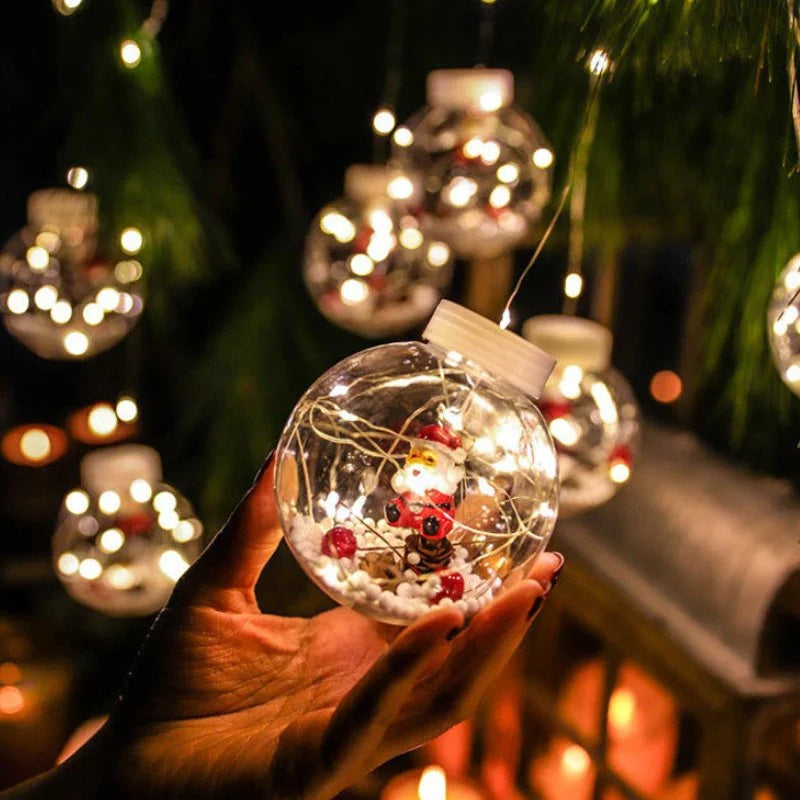 Cordão de Luzes Led Decorativas para Natal com Bolinhas Festivas Kasamô