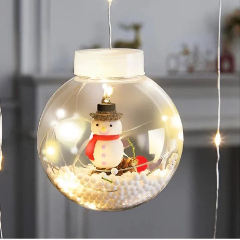 Cordão de Luzes Led Decorativas para Natal com Bolinhas Festivas Kasamô