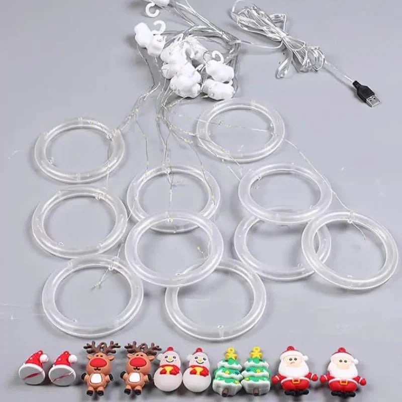 Cortina de Luzes Led para Decoração de Natal Kasamô