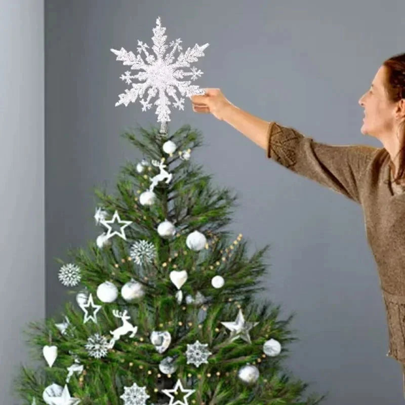 Estrela Brilhante Decorativa para Topo de árvore de Natal Kasamô