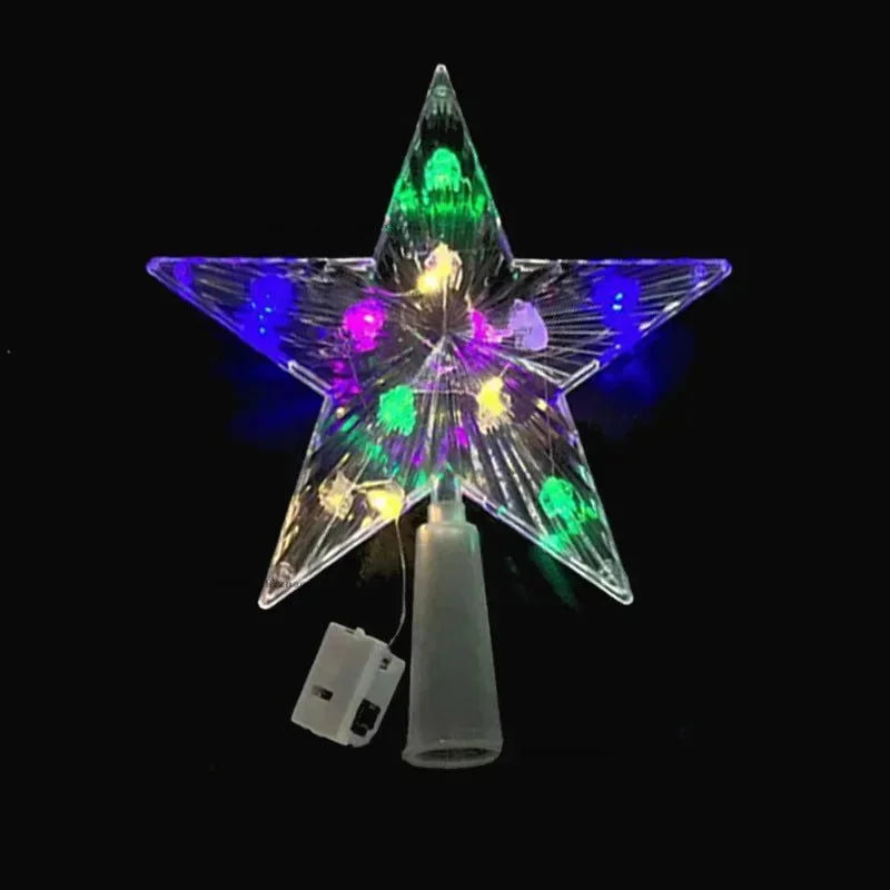 Estrela Led Acrílica para Topo de árvore de Natal Iluminada Kasamô