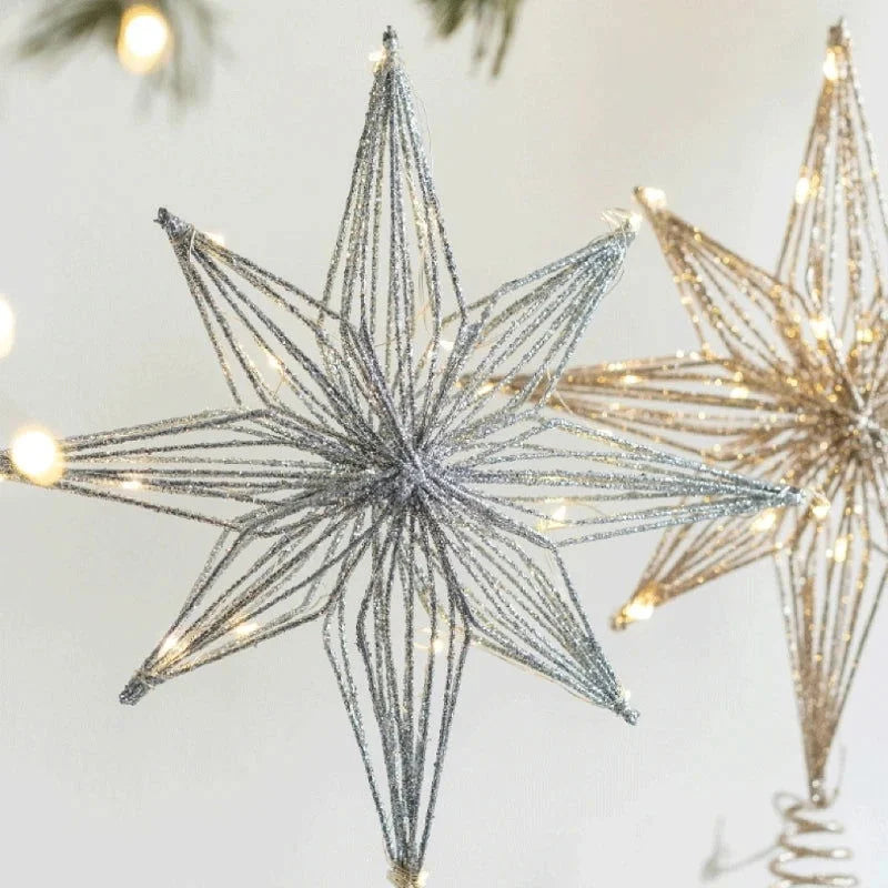 Estrela Led Iluminada para Topo de árvore de Natal Decorativa Kasamô