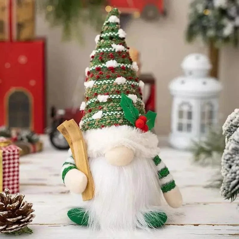 Gnomo de Natal Iluminado com Led para Decoração Kasamô