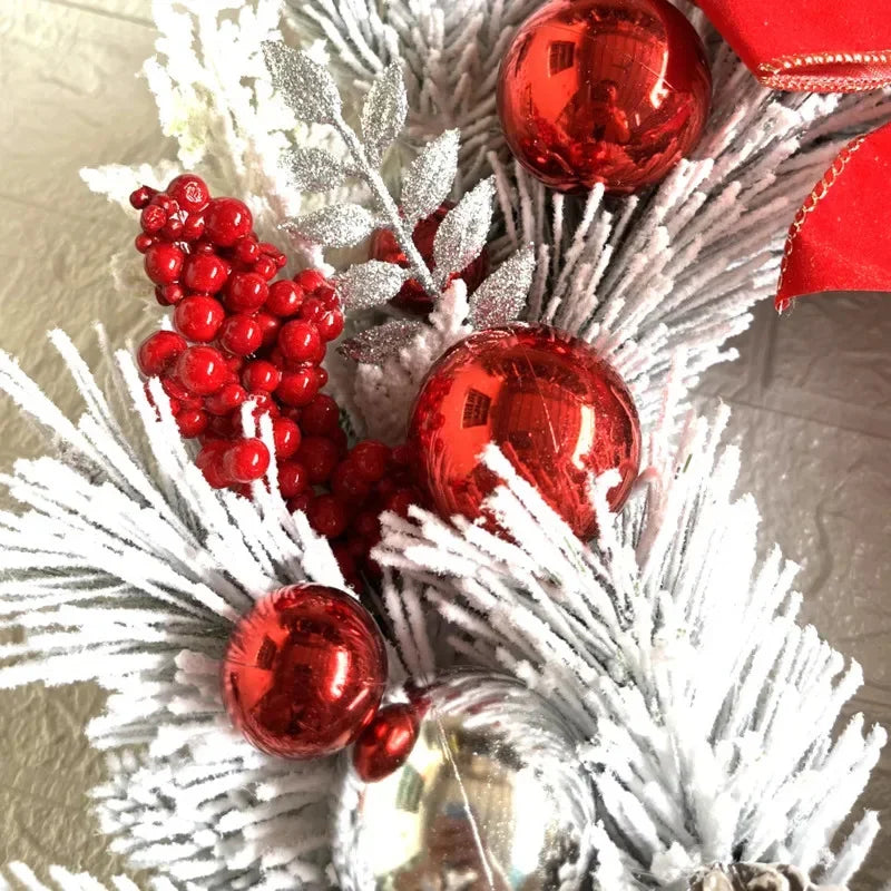 Guirlanda de Natal com Rattan Nevada para Porta Kasamô