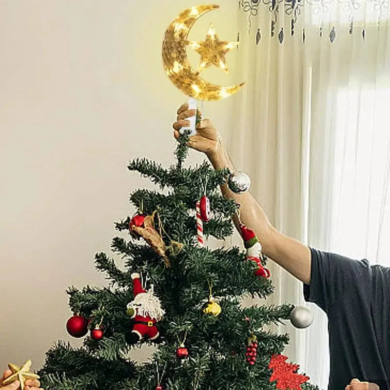 Lâmpada de Led Lua e Estrela para Topo de árvore Kasamô