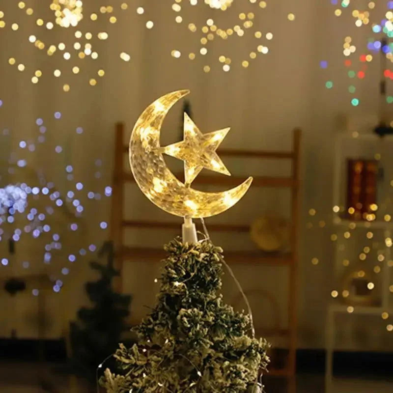 Lâmpada de Led Lua e Estrela para Topo de árvore Kasamô