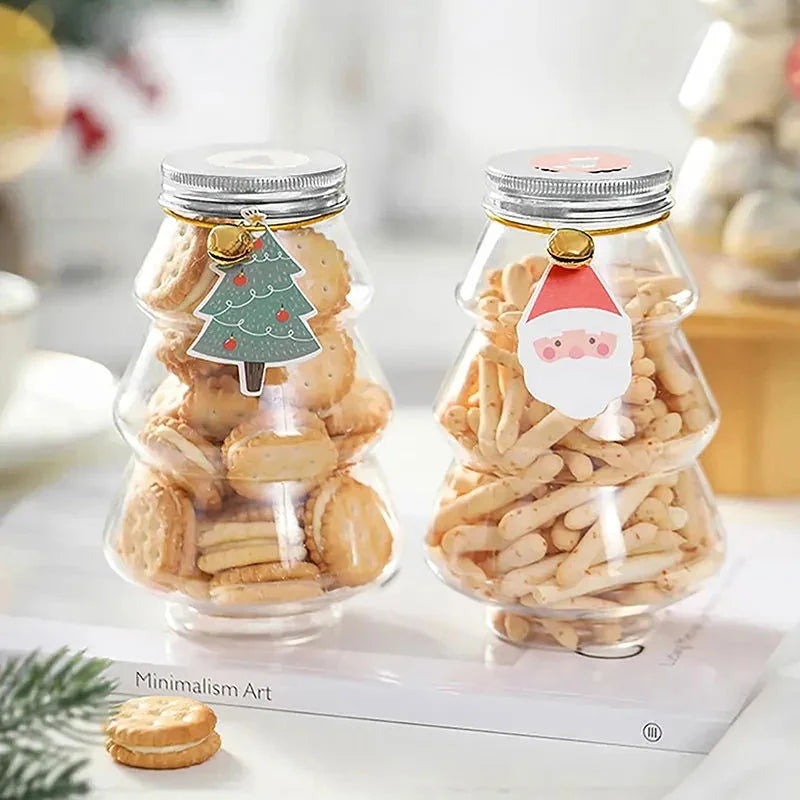 Pote de Natal para Festas árvore Verde e Boneco de Neve Kasamô