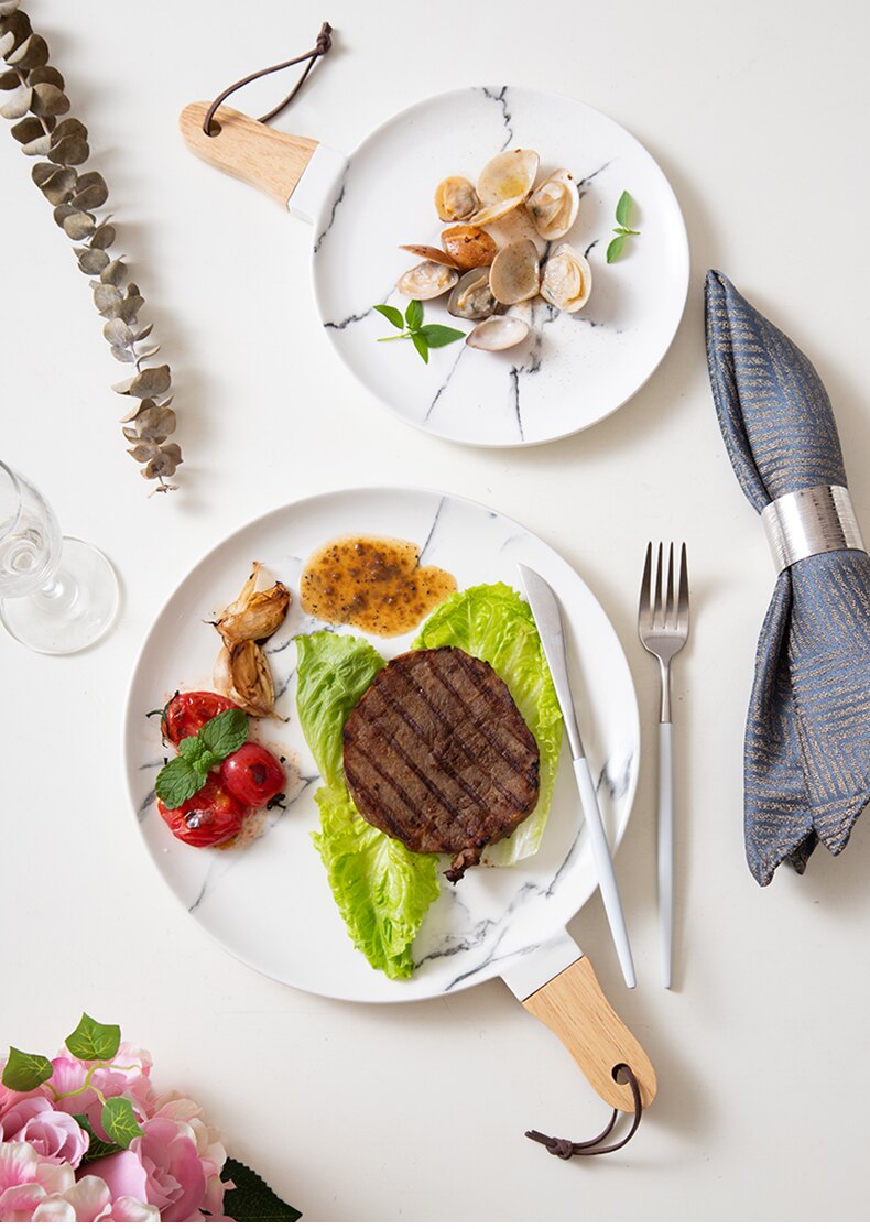 Bandeja em Cerâmica em Estilo Nórdico