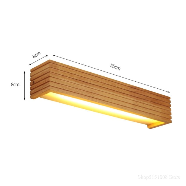 Luminária Wood Estilo Japonês