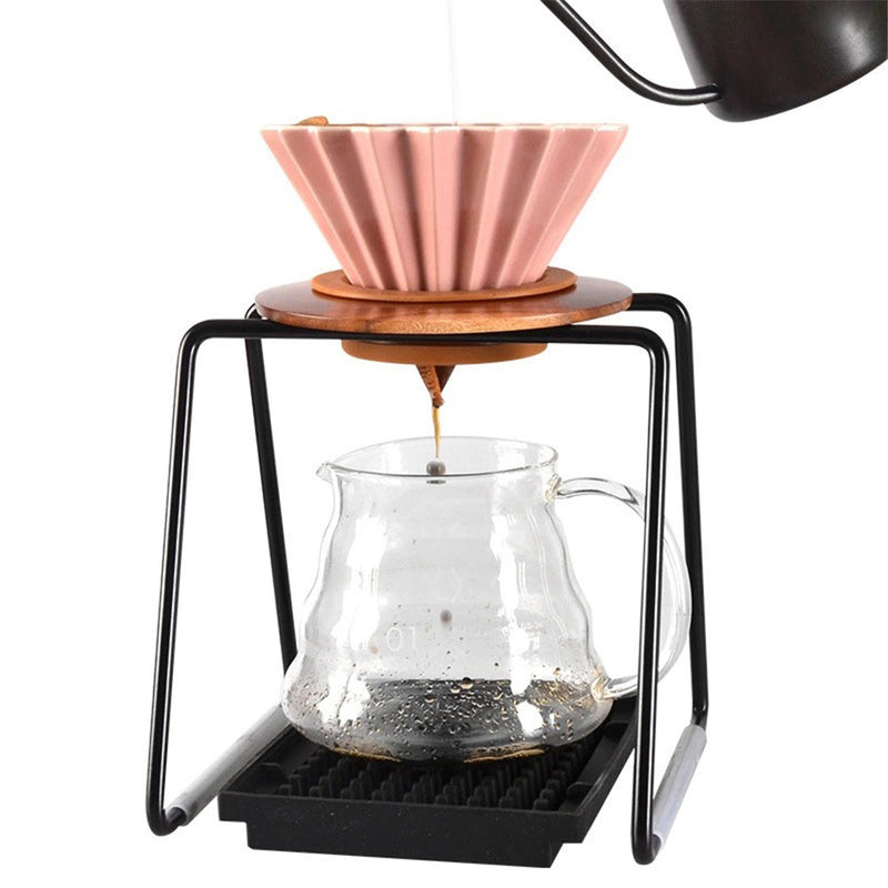 Drip Station para Suporte de Filtro para Café em Madeira e Metal