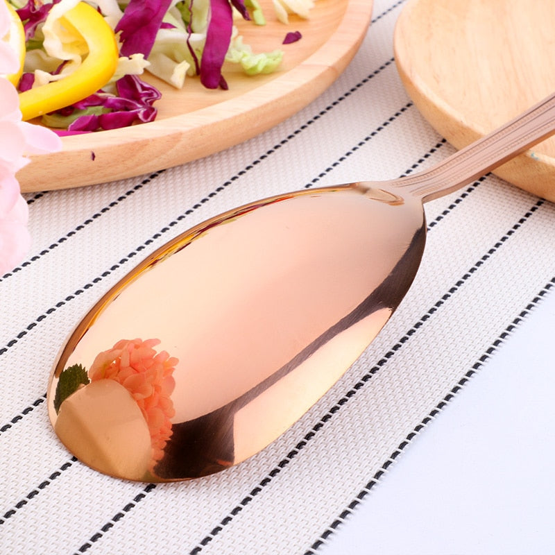 Conjunto Nobre de Talheres para Salada em Aço Inox