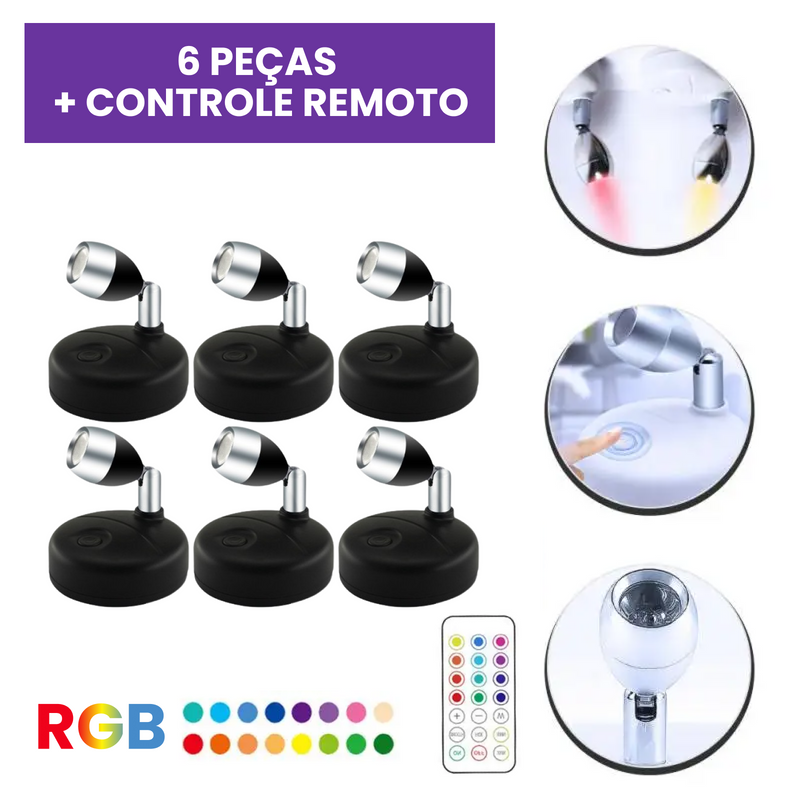 Kit Spots de Luz RGB Kasamô