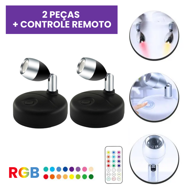 Kit Spots de Luz RGB Kasamô