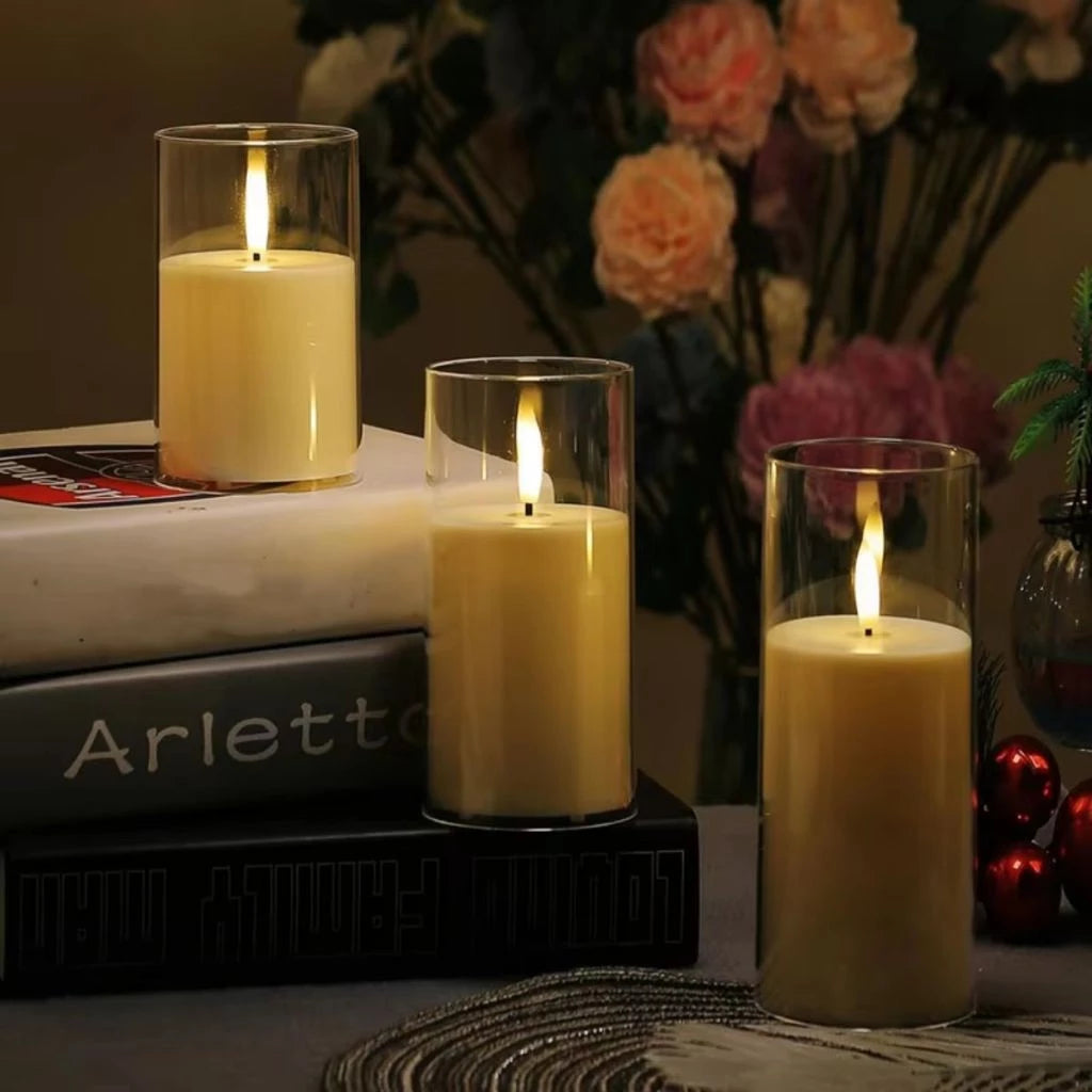 Velas Decorativas de Led Kasa Decor - Kit com 3